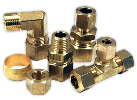 Brass Flare Nut Gas Fittings - China Brass Fitting, Compression